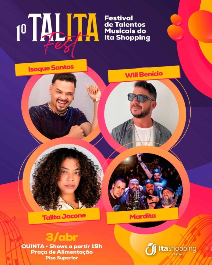 Talita Fest 2025 começa no Ita Shopping: veja a programação e como assistir!
